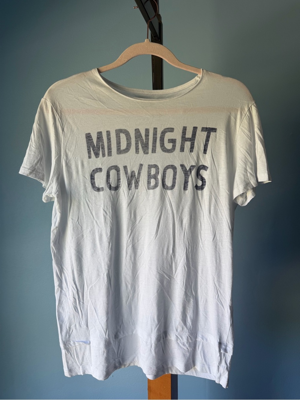 Revolve Zoe Karssen White Tee with Black Cowboy sold out Tshirt XS